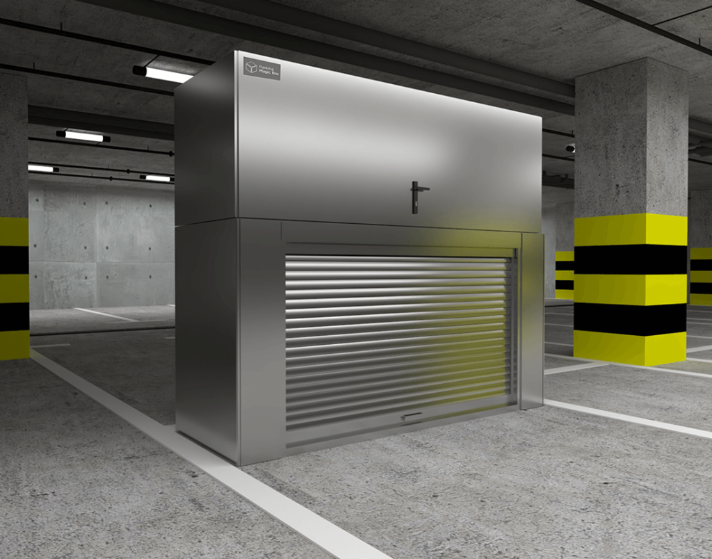 Szafa Garażowa Dwumodułowa z roletą 250