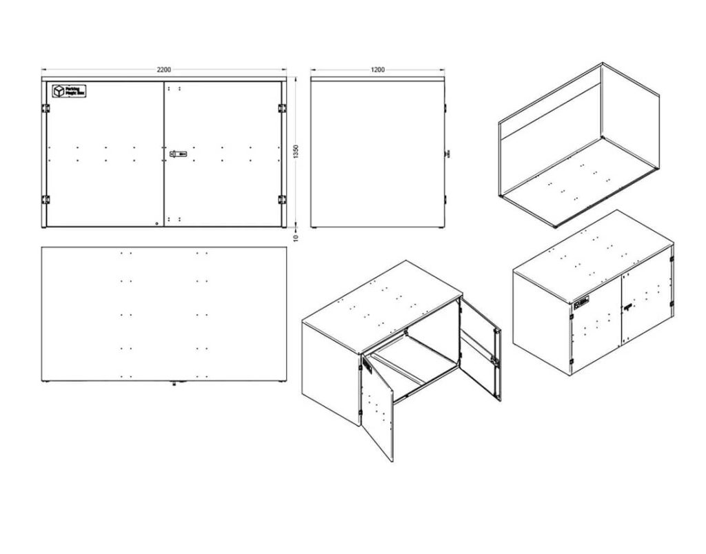 Magic Box Szafki Garażowe  Jednomodułowe na wymiar