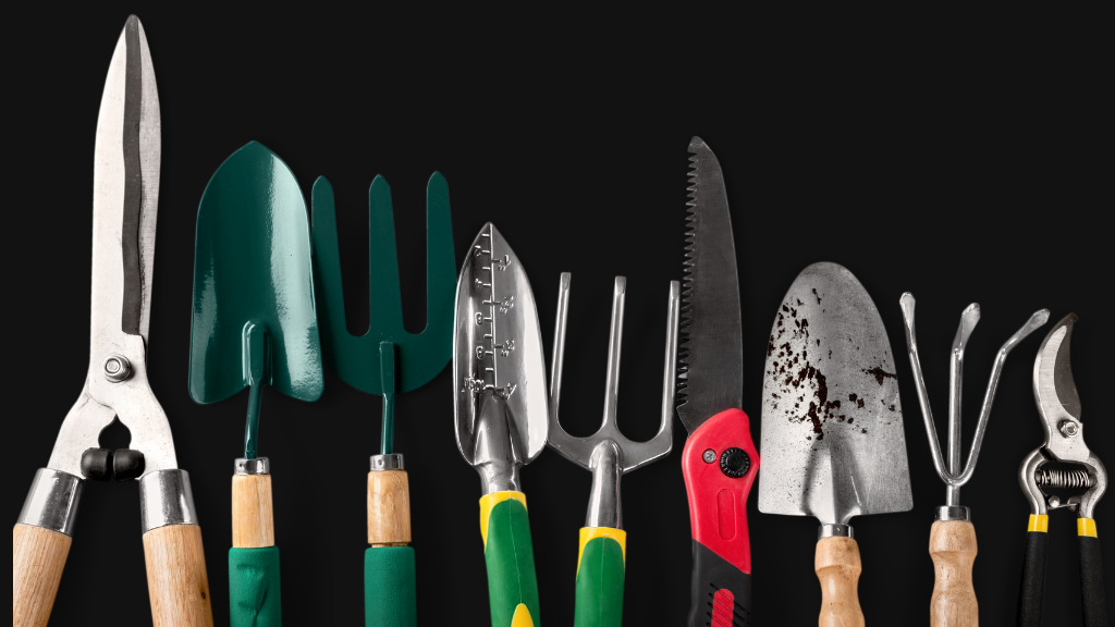 Sprzęt ogrodniczy - przechowywanie w szafie garażowej parking magic box