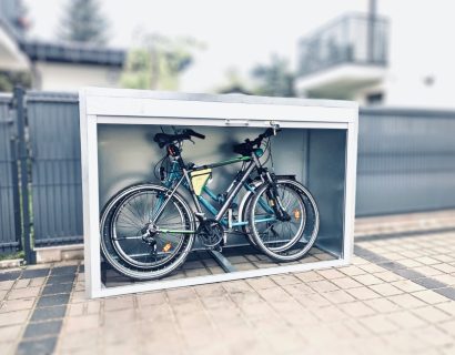 Magic Box schowek rowerowy na zewnątrz